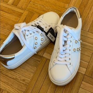 Massimo Dutti brand new white pearl sneakers